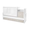 Bed TREND PLUS NEW white+light oak /removed front panels/